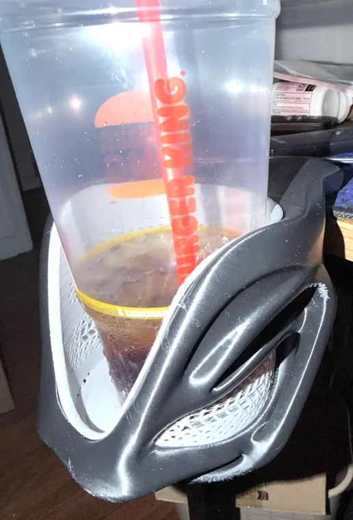 Desk-mount cup holder &mdash; 3D printed by BrokenITguy CustomWorks