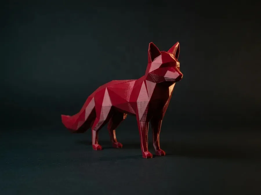 A 3D print in PLA — a detailed display model